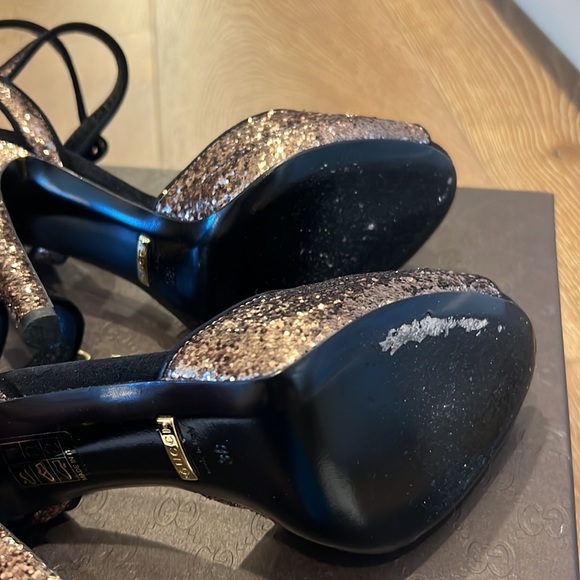 Authentic Gucci Glitter Heels - Picture 6 of 7
